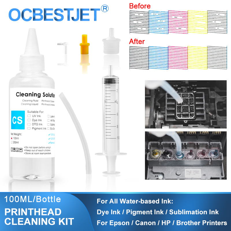 Sublimation Ink 100Ml - 100ML Cleaning Solution Liquid Water-based Ink