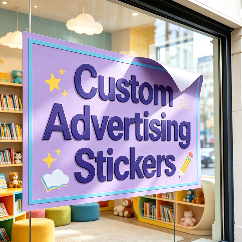 Commercial Printing Business - Custom Any‑Measure Commercial Branding Stickers Premium