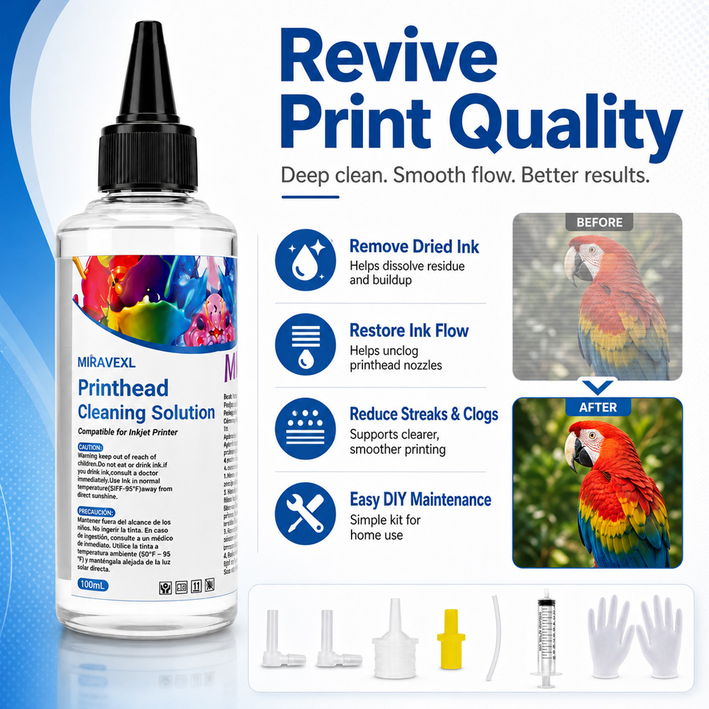 MIRAVEXL Printhead Cleaning So - Sublimation Ink 100Ml 评论和价格