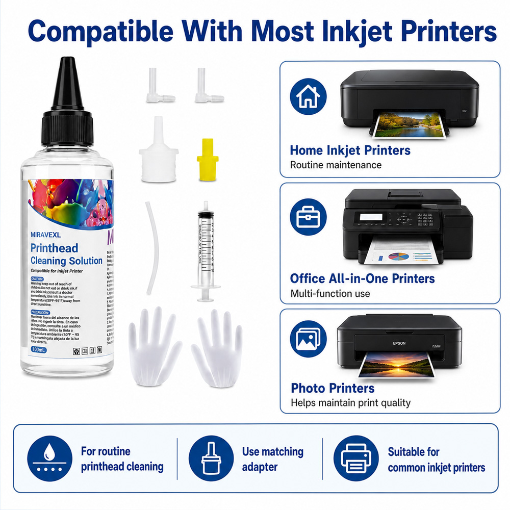 MIRAVEXL Printhead Cleaning So - Sublimation Ink 100Ml 评论和价格